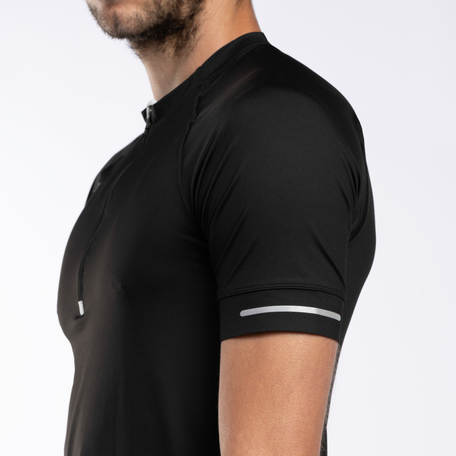 KURZARM-SHIRT MIT 1/2 REISSVERSCHLUSS