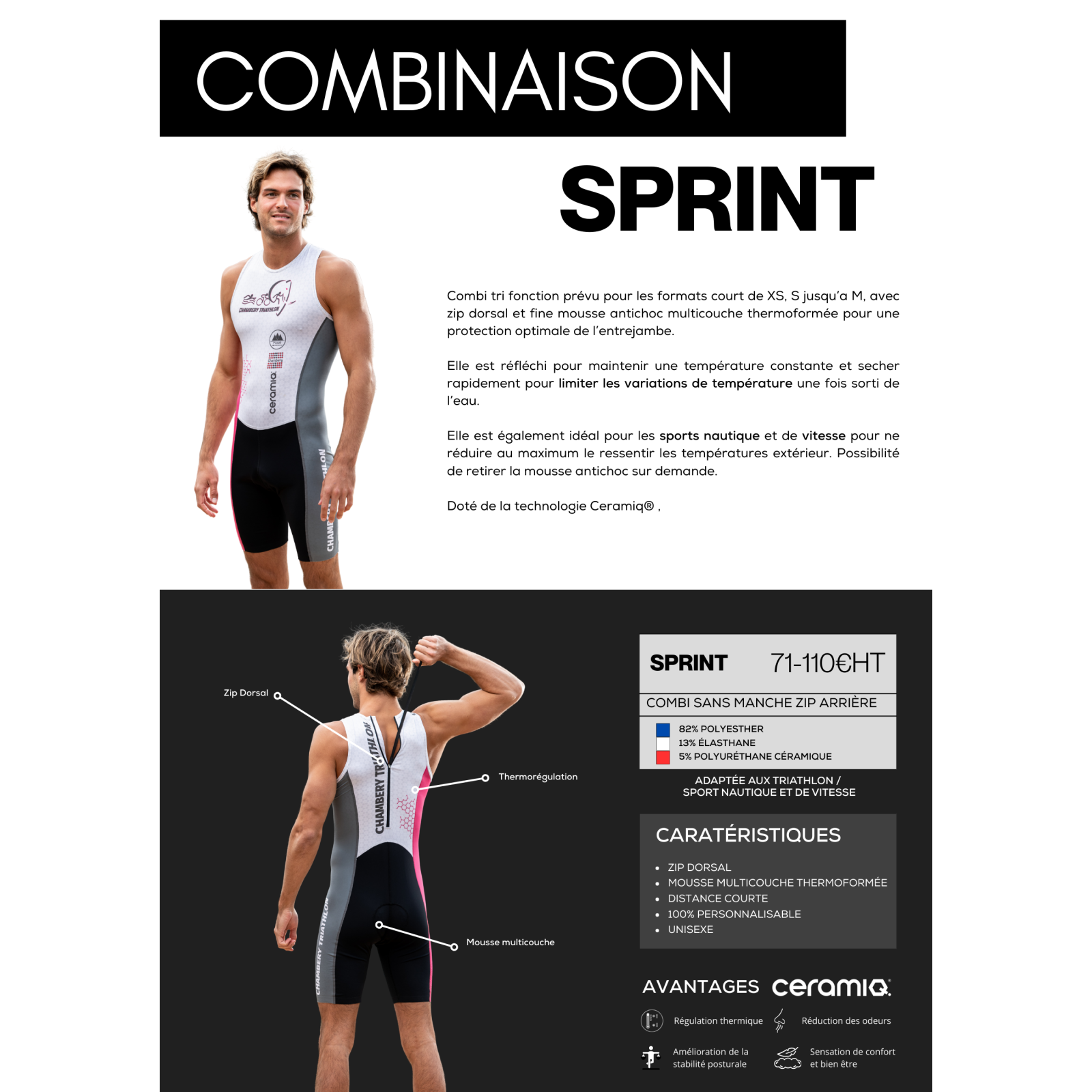 Combi TRI personnalisée | Ceramiq® thermorégulant premium