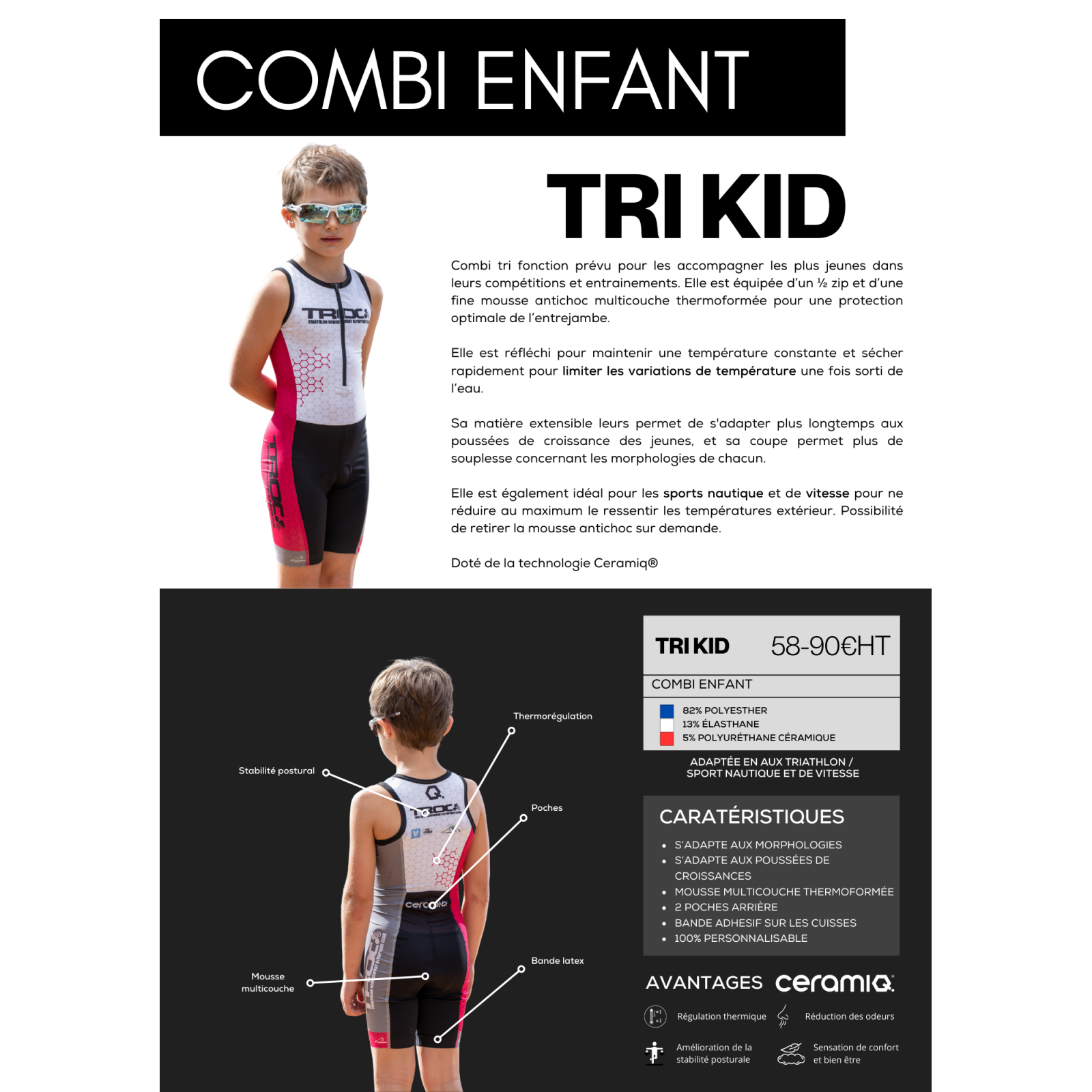 Combi TRI enfant | Ceramiq® premium personnalisée
