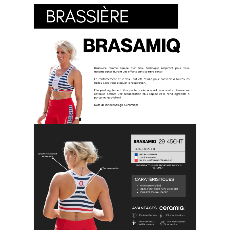 Personalisierter Sport-BH | Ceramiq® thermoregulierend